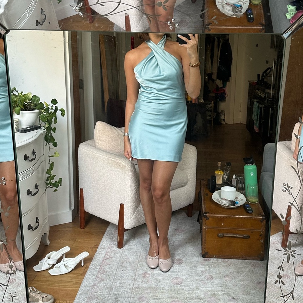 Light Blue Slip Dress